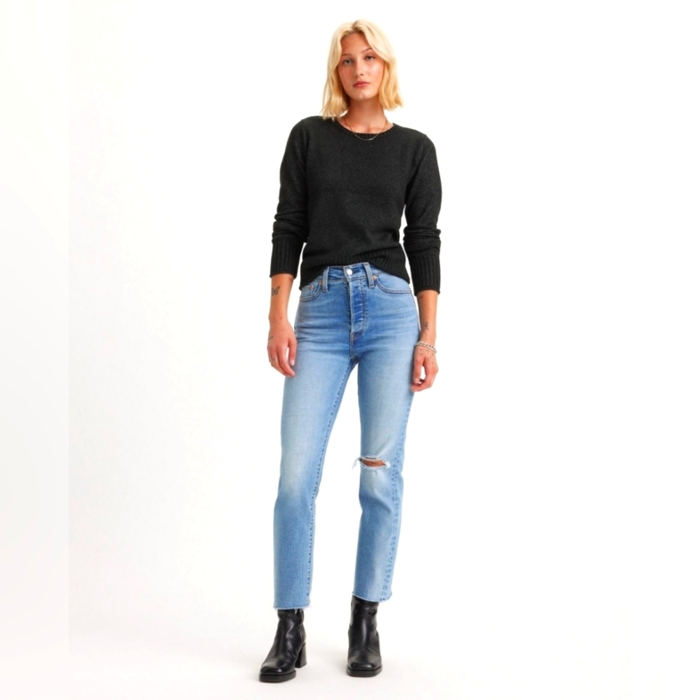 Levi's Blue Straight Leg Jeans Vintage-Inspired
